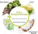 Mini Strong Green Garbage Bags, 80 Count