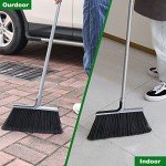 Heavy-Duty Indoor/Outdoor Angle Broom with 58" Handle