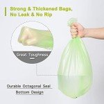 Mini Strong Green Garbage Bags, 80 Count