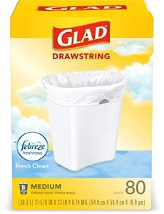 Heavy-Duty 8-Gallon Trash Bags - 80 Count