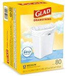 Heavy-Duty 8-Gallon Trash Bags - 80 Count