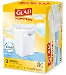 Heavy-Duty 8-Gallon Trash Bags - 80 Count