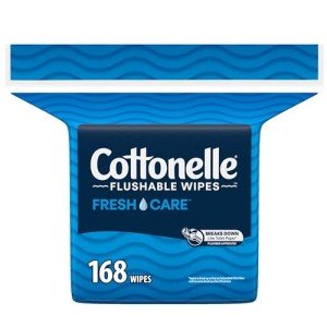 Cottonelle Flushable Cleansing Cloths Refill - 168 Count