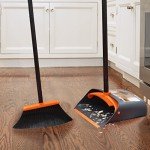Long-Handled Broom and Dustpan Combo Set