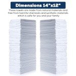 Simpli-Magic White Cotton Shop Towels, 150 Count