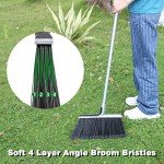 Heavy-Duty Indoor/Outdoor Angle Broom with 58" Handle