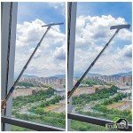 ITTAHO 12" Window Cleaning Squeegee & Scrubber
