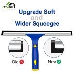 ITTAHO 12" Window Cleaning Squeegee & Scrubber