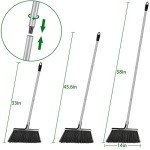 Heavy-Duty Indoor/Outdoor Angle Broom with 58" Handle