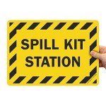 Spill Kit Station Label - 10" x 14" Vinyl