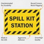 Spill Kit Station Label - 10" x 14" Vinyl