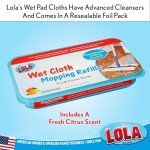 LOLA Wet Mopping Pad Refills - 72 Count