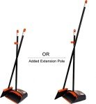 Long-Handled Broom and Dustpan Combo Set