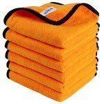 MR.SIGA Premium Microfiber Cleaning Towels, 6 Pack