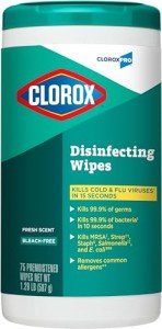 CloroxPro Fresh Scent Disinfecting Wipes, 75 Count