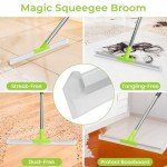 Rubber Squeegee Broom with Long Handle