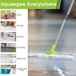 Rubber Squeegee Broom with Long Handle