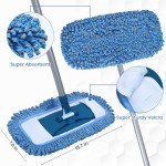 TrueYee Microfiber Dust Mop for Hardwood Floors