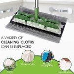 MASTERTOP Microfiber Flat Mop with 4 Washable Pads