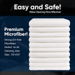 AIDEA 100PK Lint-Free Microfiber Cleaning Cloths