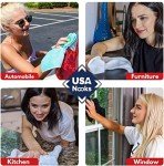 USANOOKS 12-Pack Microfiber Cleaning Cloths - Purple