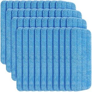 40 Pack Microfiber Mop Pads for Floor Cleaning