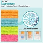 Microfiber Cleaning Cloths – 12 Pack, Lint Free