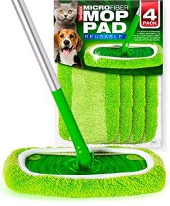Reusable Swiffer Mop Pads - 4-Pack Microfiber