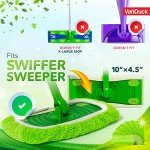 Reusable Swiffer Mop Pads - 4-Pack Microfiber