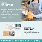 Microfiber Cleaning Cloths – 12 Pack, Lint Free