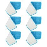 6-Pack Microfiber Mop Replacement Heads for Cleaning