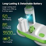 AlfaBot Cordless Electric Mop with Dual Spin Action