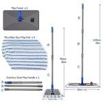 Extra Large Microfiber Mop with 5 Reusable Refills