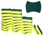 Eco-Friendly Non-Scratch Kitchen Cleaning Sponges - 24 Pack