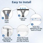 Fabspace Versatile Silicone Shower Squeegee with Hook