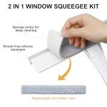 SetSail 2-in-1 Window Squeegee with Extension Pole