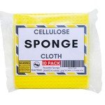Swedish Cellulose Sponge Cloths, 10-Pack Reusable