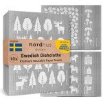 Swedish Dishcloths - 10 Reusable Grey Cloths