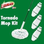 Libman Tornado Mop with 3 Machine Washable Refills
