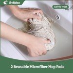 Eyliden Adjustable String Mop with 2 Reusable Heads