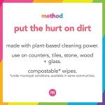 Method Compostable Pink Grapefruit Cleaning Wipes, 70 Count