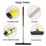 Adjustable Heavy-Duty Floor Squeegee with Foam Blade