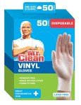Mr. Clean Disposable Vinyl Gloves - 50 Count