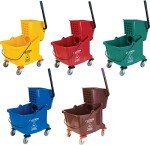 Carlisle Mop Bucket with Side-Press Wringer, 26 Quarts