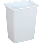 Rubbermaid 36 Quart White Open Wastebasket