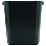 Rubbermaid Commercial 12.1" Standard Wastebasket - Black