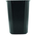 Rubbermaid Commercial 12.1" Standard Wastebasket - Black