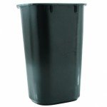 Rubbermaid Commercial 12.1" Standard Wastebasket - Black