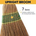 Yocada Heavy-Duty Corn Broom for Indoor/Outdoor Use