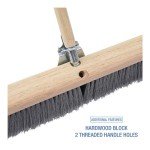 Boardwalk 20436 36" Gray Polypropylene Floor Brush